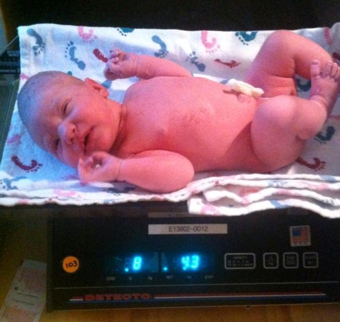 Amelia on her birth day